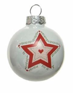 Glob decorativ - Bauble Winter White - Star - Alb / Stea