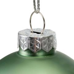 Glob decorativ - Bauble Glass Sage Green Mat - Leaf - Verzui / Crenguta