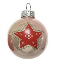 Glob decorativ - Bauble Blush Pink - Star - Roz / Stea