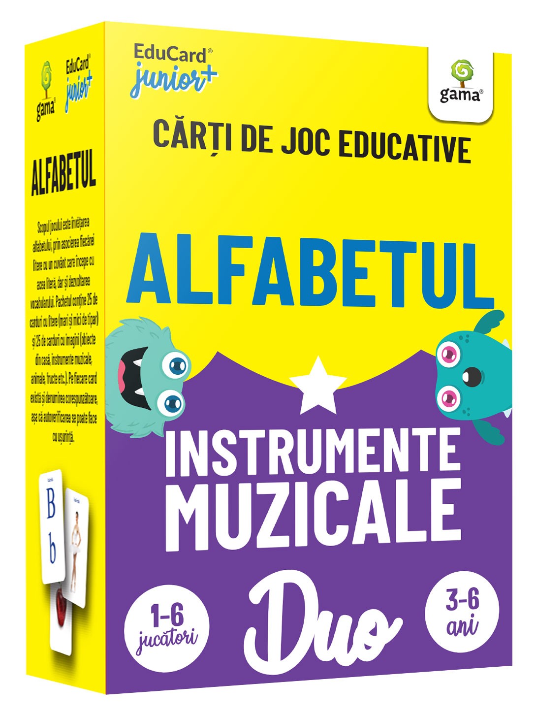 DuoCard - Alfabetul • Instrumente muzicale