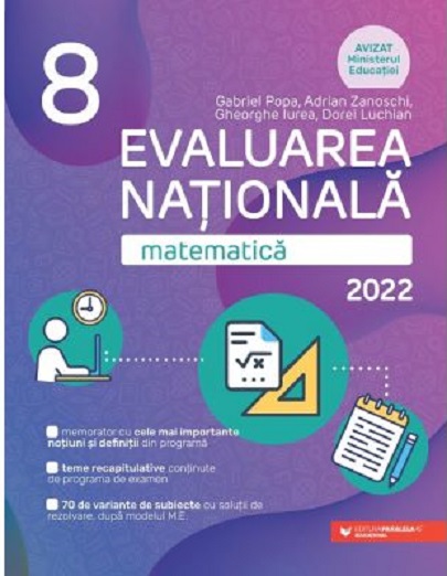 Matematica. Evaluarea Nationala 2022. Clasa a VIII-a