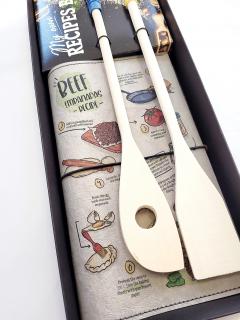 Set cadou cu caiet de retete si ustensile de bucatarie - Cook Stone