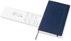 Agenda 2022 - 12-Month Daily Planner - Large, Soft Cover - Sapphire Blue