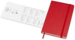 Agenda 2022 - 12-Month Weekly Planner - Pocket, Hard Cover - Scarlet Red