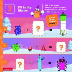 Numberblocks Christmas Sticker Activity Book