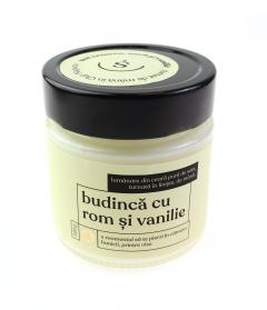 Lumanare parfumata - Budinca cu rom si vanilie, 220 g