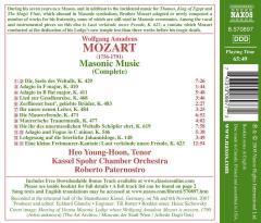 Mozart: Masonic Music (Complete)