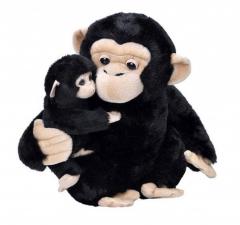 Jucarie de plus - Mama si puiul cimpanzeu