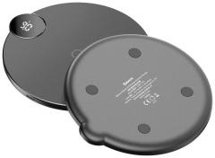 Baesus Incarcator Wireless 10 W Black cu Display led