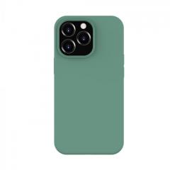 Husa iPhone 13 Pro Lemontti Liquid Silicon Forest Green