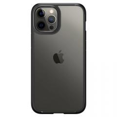 Husa Cover Spigen Ultra Hybrid pentru iPhone 12 Pro Max, Matte Black