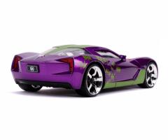 Set masinuta cu figurina - The Joker & 2009 Chevy Corvette Stingray, 1:24
