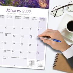 Calendar de perete 2022 - Lavender