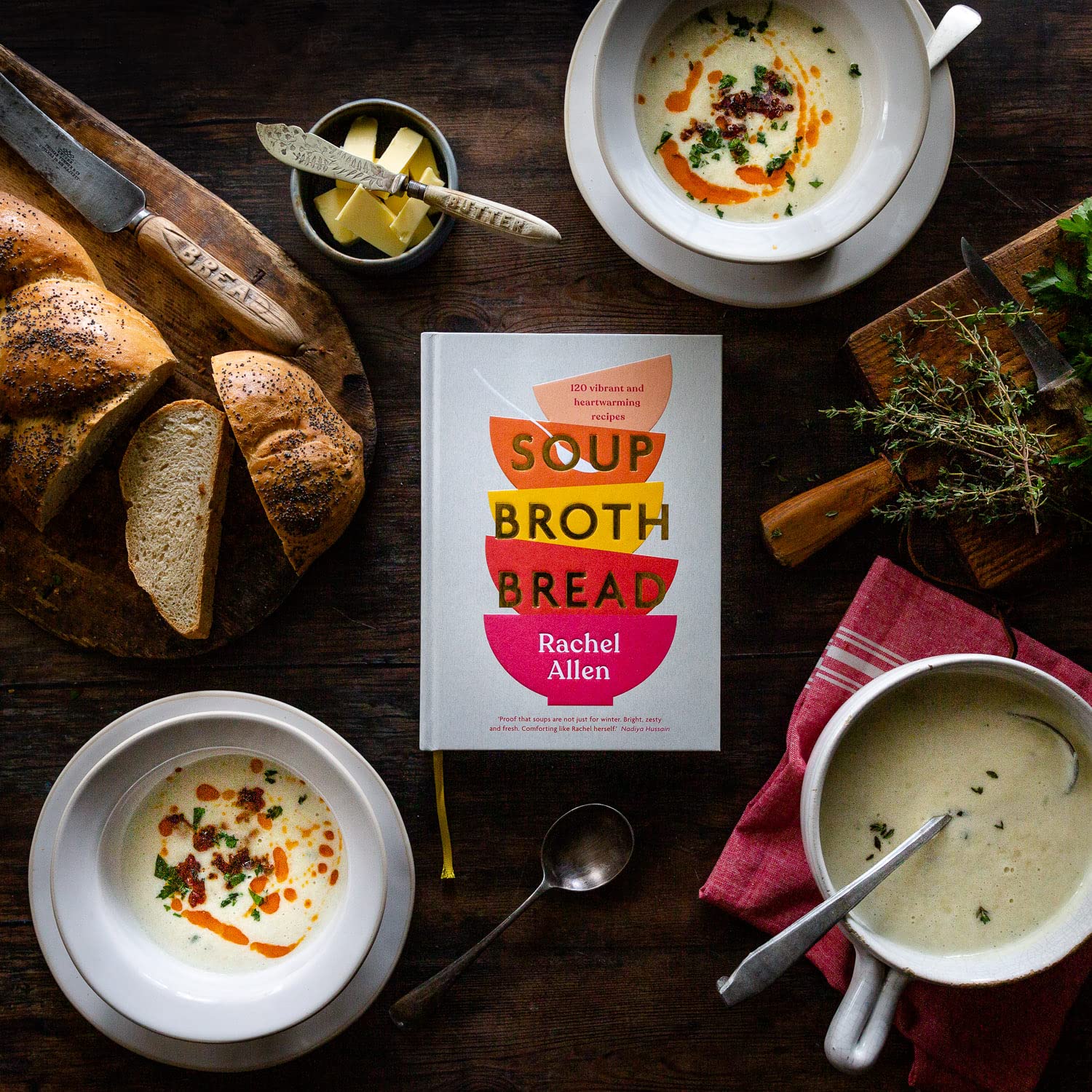 Soup Broth Bread Rachel Allen