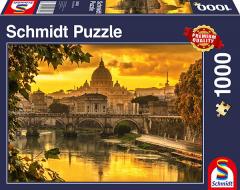 Puzzle 1000 de piese - Golden Light Over Rome