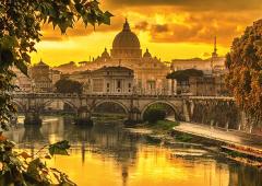 Puzzle 1000 de piese - Golden Light Over Rome
