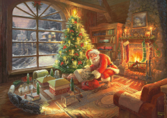 Puzzle 1000 de piese - Thomas Kinkade - Santa Claus