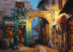 Puzzle 1000 de piese - Sam Park - Alley at Lake Como
