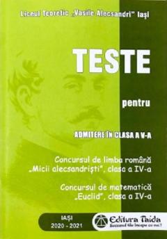 Teste pentru admitere in clasa a V-a