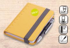 Carnet cu pix - Yellow