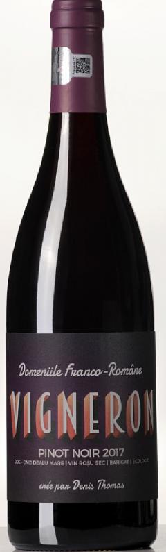 Domeniile Franco Romane -  Vigneron Eco Pinot Noir Baricat, rosu, sec, 2018