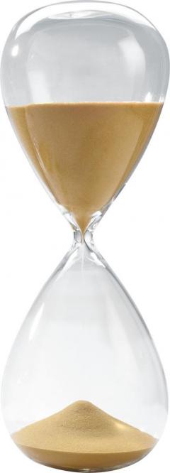 Clepsidra 120 minute - Hourglass 38 cm, auriu