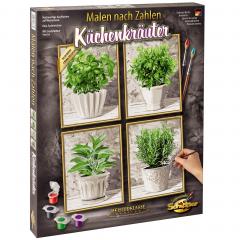 Kit pictura cu numere - Quattro - Ierburi Culinare, 36x48 cm