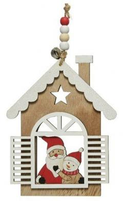 Decoratiune Craciun - Hanging Santa House - Modele diferite