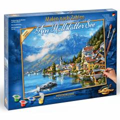 Kit pictura cu numere - Lacul Hallstatt, 40x50 cm