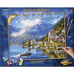 Kit pictura cu numere - Lacul Hallstatt, 40x50 cm