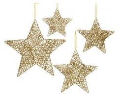 Stea decorativa - Xmas Gold - mai multe modele
