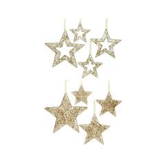 Stea decorativa - Xmas Gold - mai multe modele