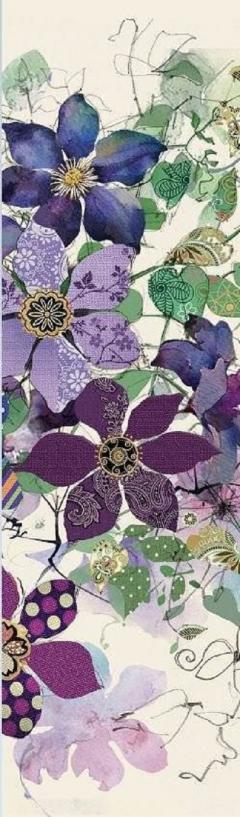 Semn de carte - Clematite Violette