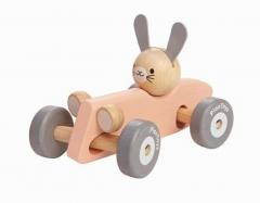 Masina de lemn - Bunny Racing Car