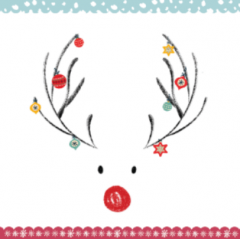 Felicitare - Craciun - Ren