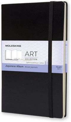 Carnet de schite - Moleskine Art Japanese Album - Large, Hard Cover - Black
