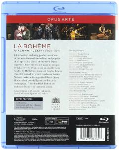 La Boheme, by Giacomo Puccini Blu Ray Disc