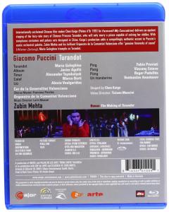 Puccini - Turandot Blu Ray Disc