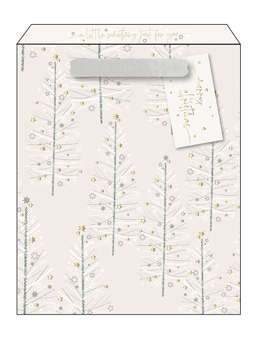 Punga de cadou Large White Christmas Great British Card Company