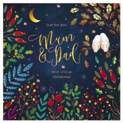 Felicitare - Mum and Dad - Christmas Foliage