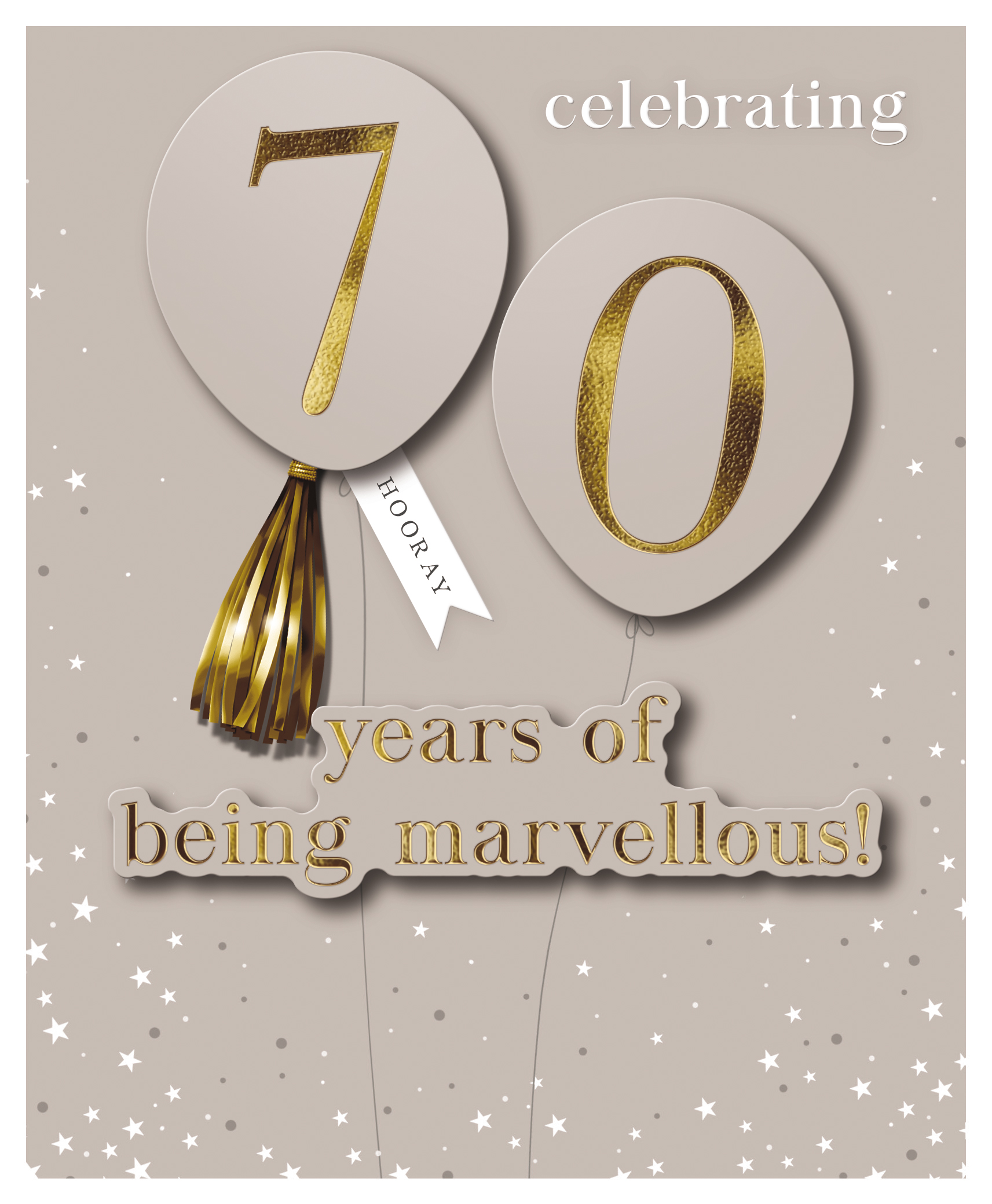 Felicitare 70th Birthday Handmade Great British Card Company