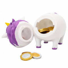 Pusculita - Biggys - Unicorn Piggy Bank - White