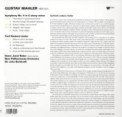 Mahler: Symphony No 5; Funf Ruckert-Lieder - Vinyl