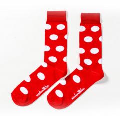 Sosete - Buline albe, Rosu