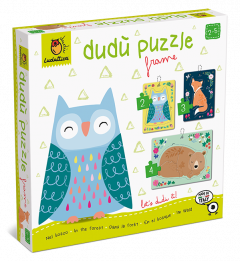 Puzzle educativ - Dudu Puzzle Frame: Animale din padure