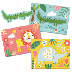 Puzzle educativ - Dudu Puzzle Frame: In The Savannah