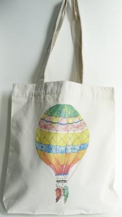 Tote Bag - Balon cu aer cald - Pene