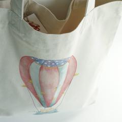 Tote Bag - Balon cu aer cald - Masina de scris