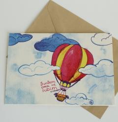 Felicitare - Balon cu aer cald si mesaj de iubire