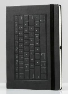 Carnet - Keyboard B5, black, hard cover, ruled